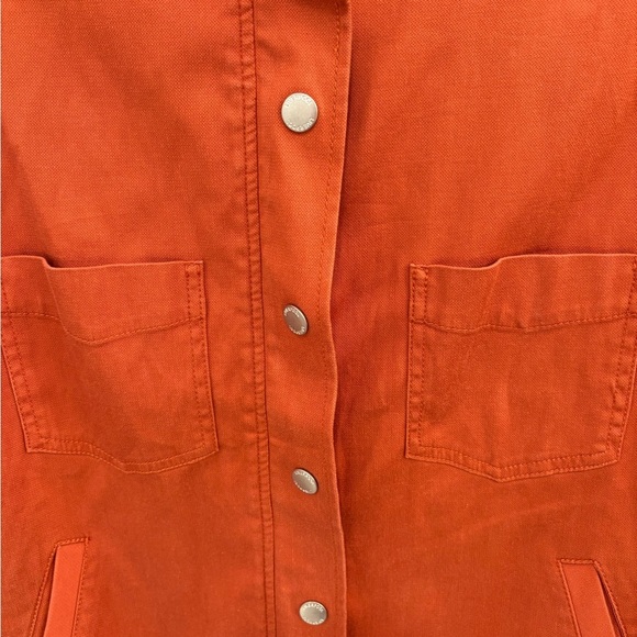 Liverpool Orange Rust Cinch Hem Utility Jacket Size Medium - Picture 9 of 16